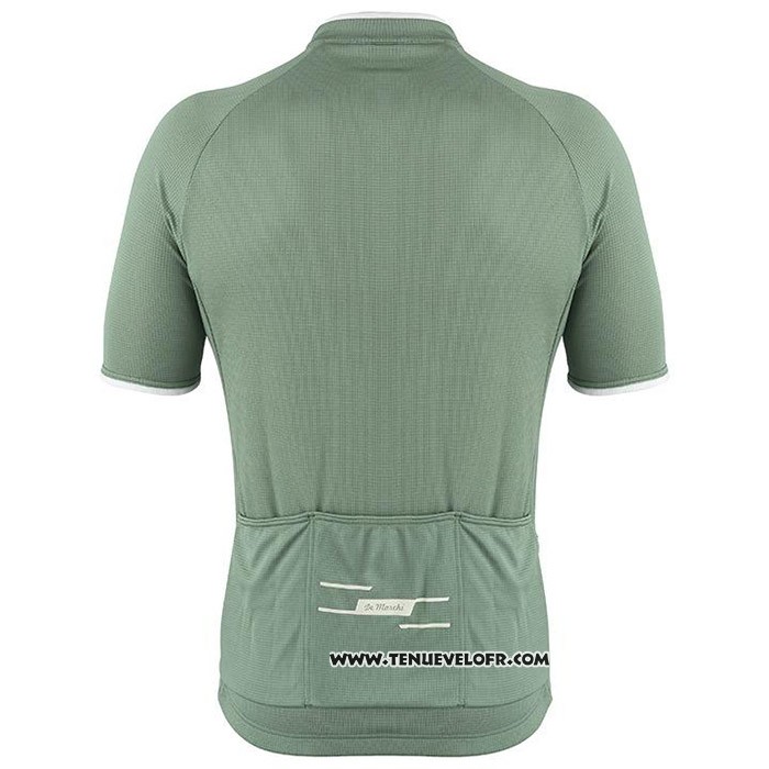 2020 Maillot Cyclisme De Marchi Lumiere Vert Manches Courtes et Cuissard